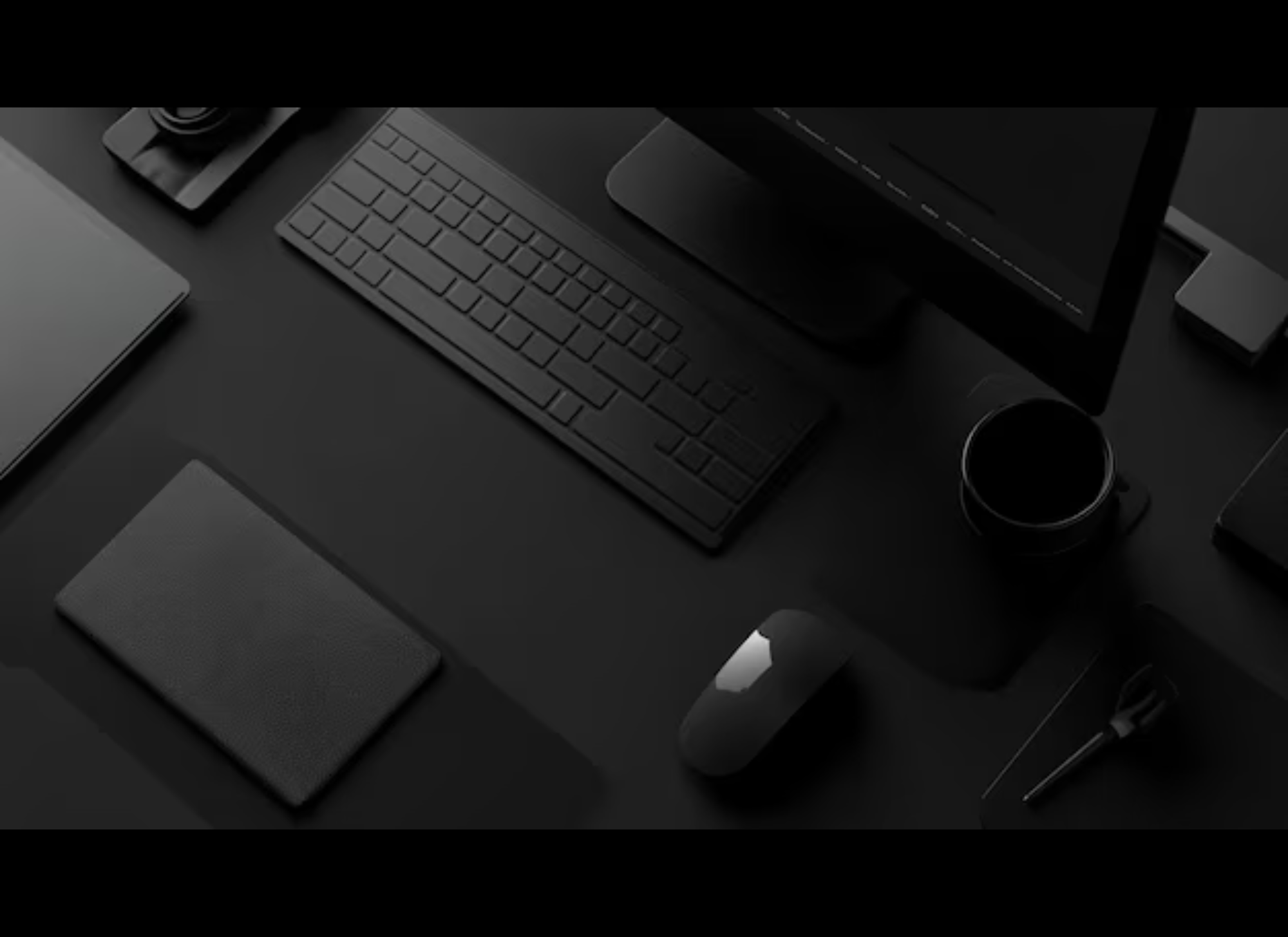 VIP Website Hosting & Maintenance – Seamless Digital Support for Premium Brands Luxury black workspace featuring modern tech tools — symbolizing effortless website performance, secure hosting, and premium digital care.<br />